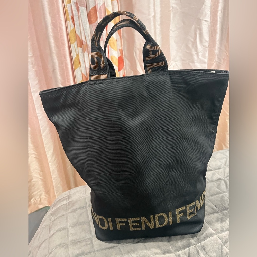FENDI ROMA Nylon tote bag - GUC